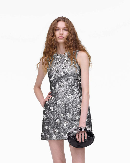 The Crinkle Patent Party Bag Black