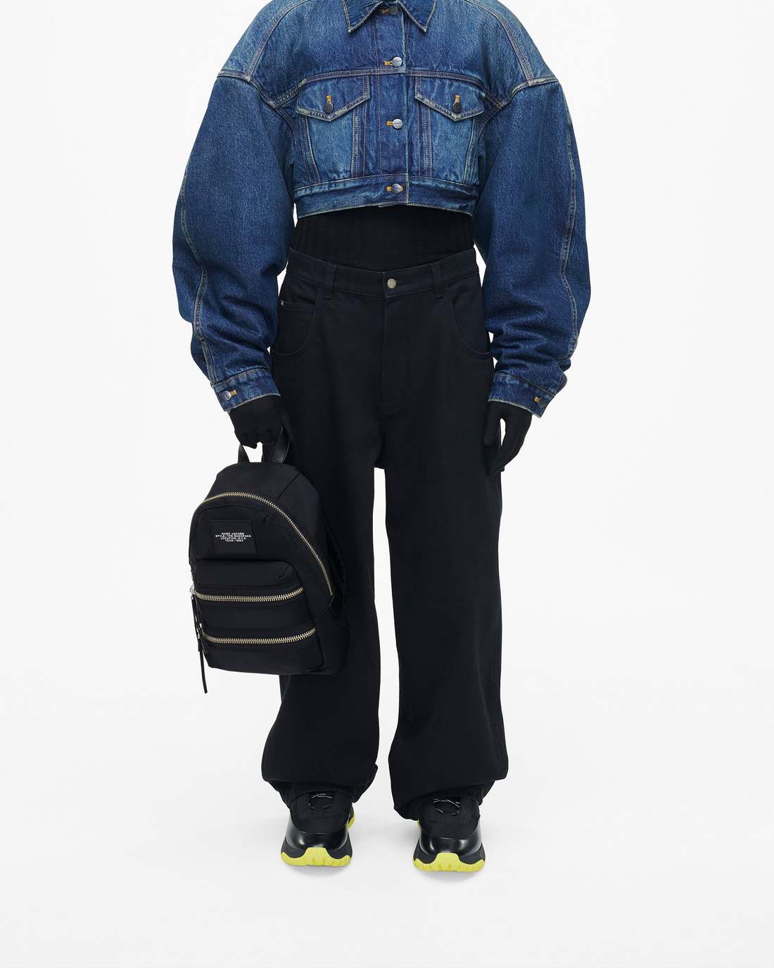 The Biker Nylon Medium Backpack Black
