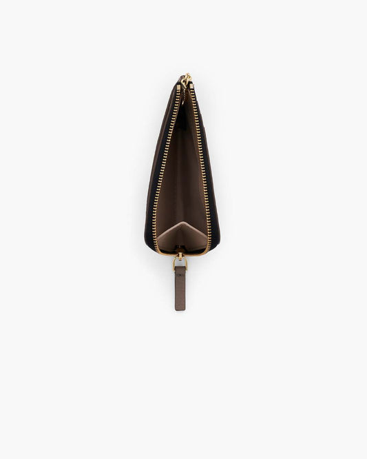 The Leather Top Zip Multi Wallet Cement