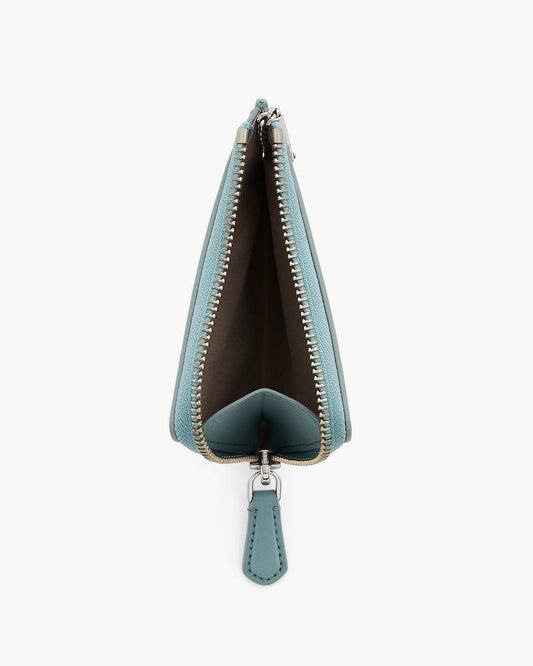The Everyday Top Zip Wallet Sky Blue