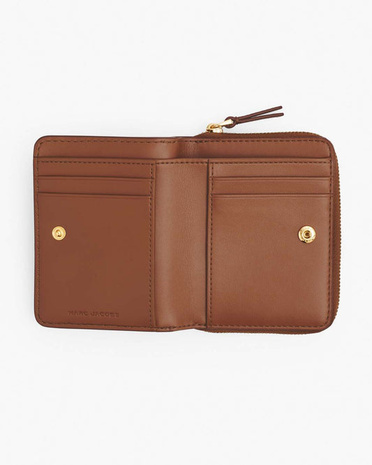 The Leather Mini Compact Wallet Argan Oil