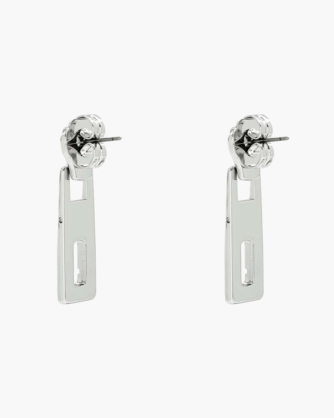 J Marc Zipper Earrings Silver