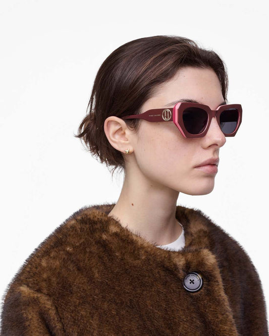 The J Marc Cat Eye Sunglasses Red/Pink