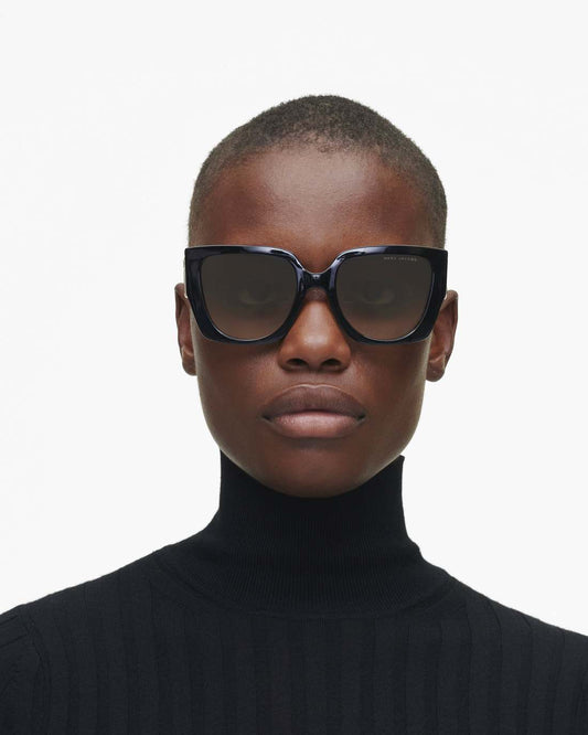 The J Marc Square Cutout Sunglasses Black