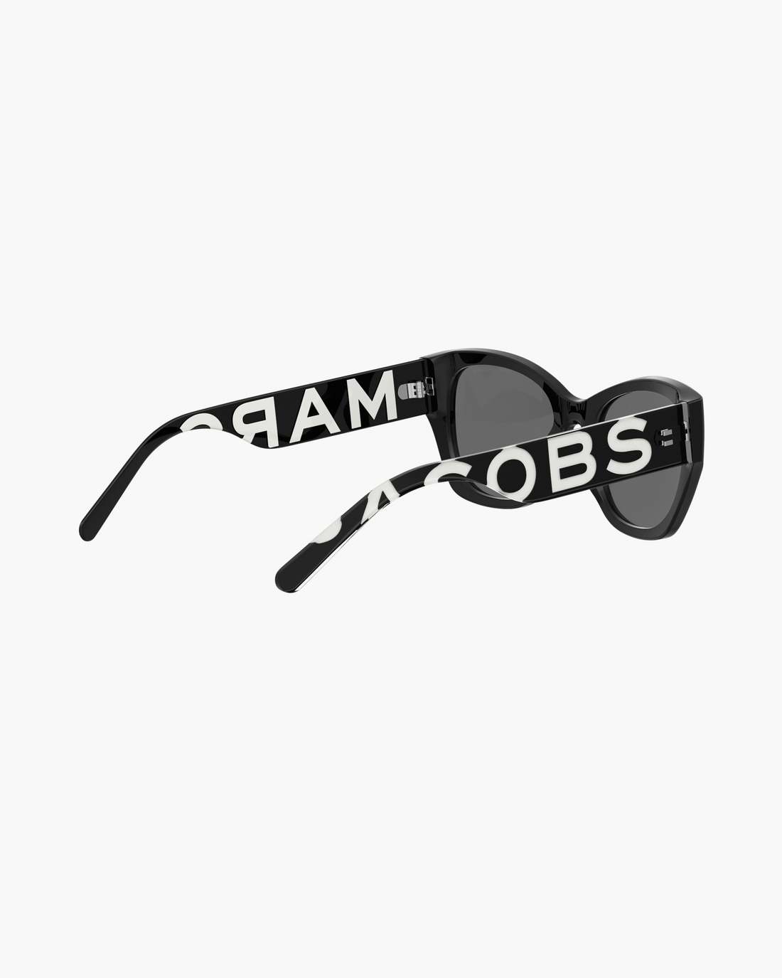 The Bold Logo Square Cat Eye Sunglasses Black/White