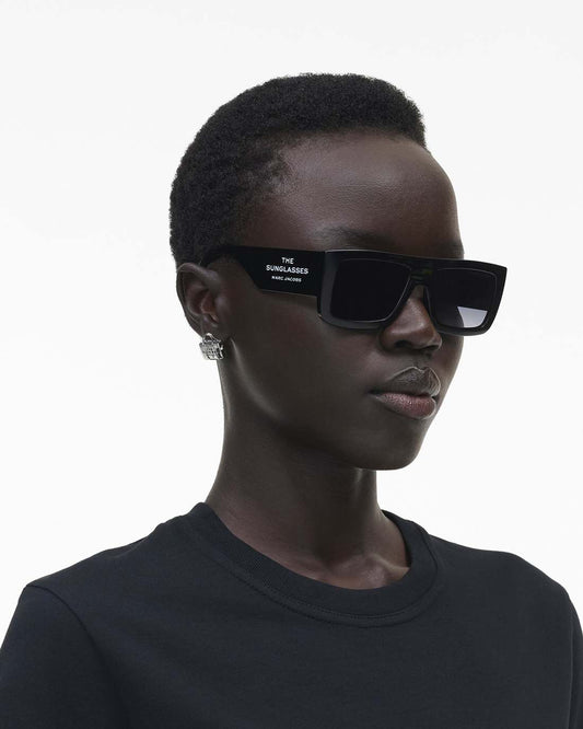 The Square Sunglasses Black