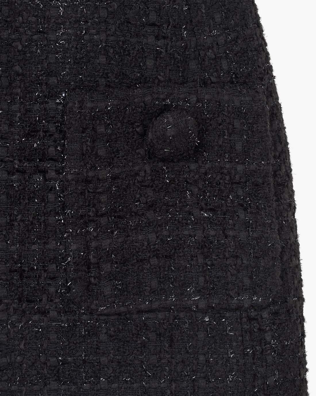 Sculptural Tweed Dress Black