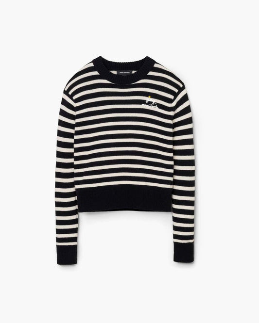 Joy Striped Crewneck Black/White