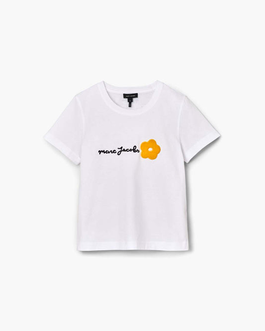 Daisy Logo Slim Tee White