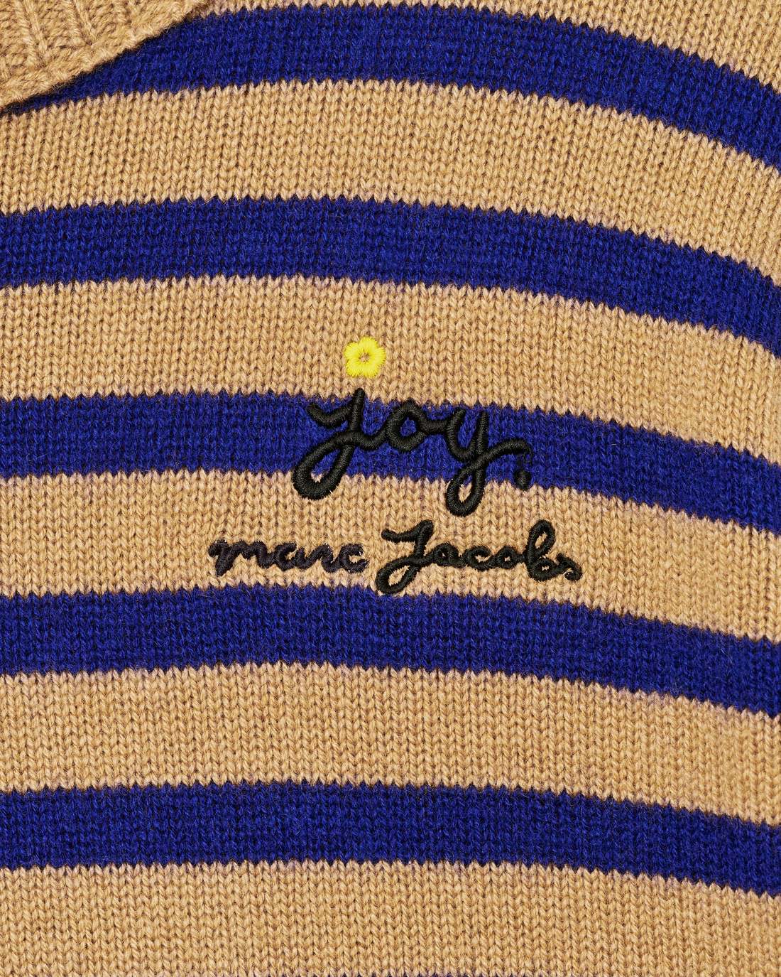 Joy Striped Crewneck Camel/Pansy