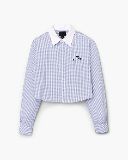 The Cropped Femme Shirt Blue Multi