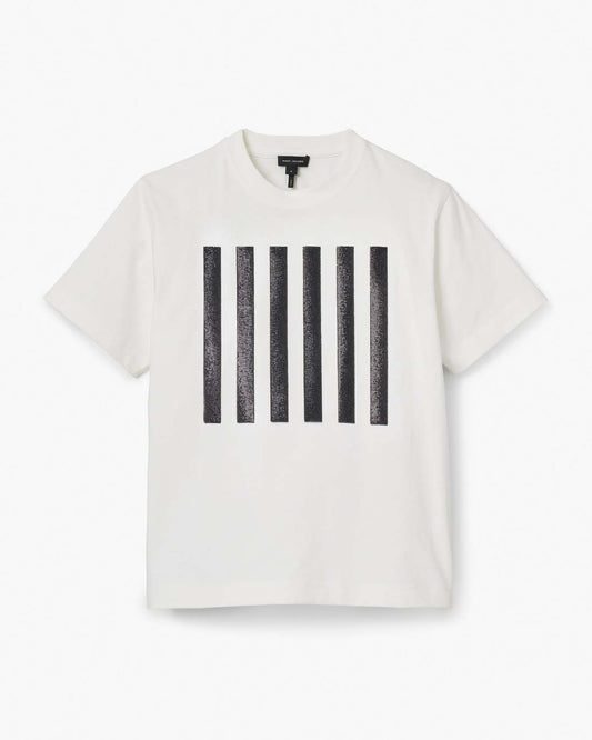 The Stripe Box Tee White