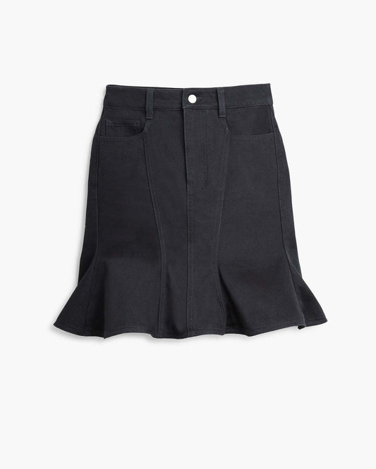 The Fluted Mini Skirt Black