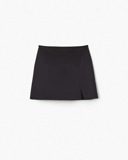 The Duchess Satin Skirt Black