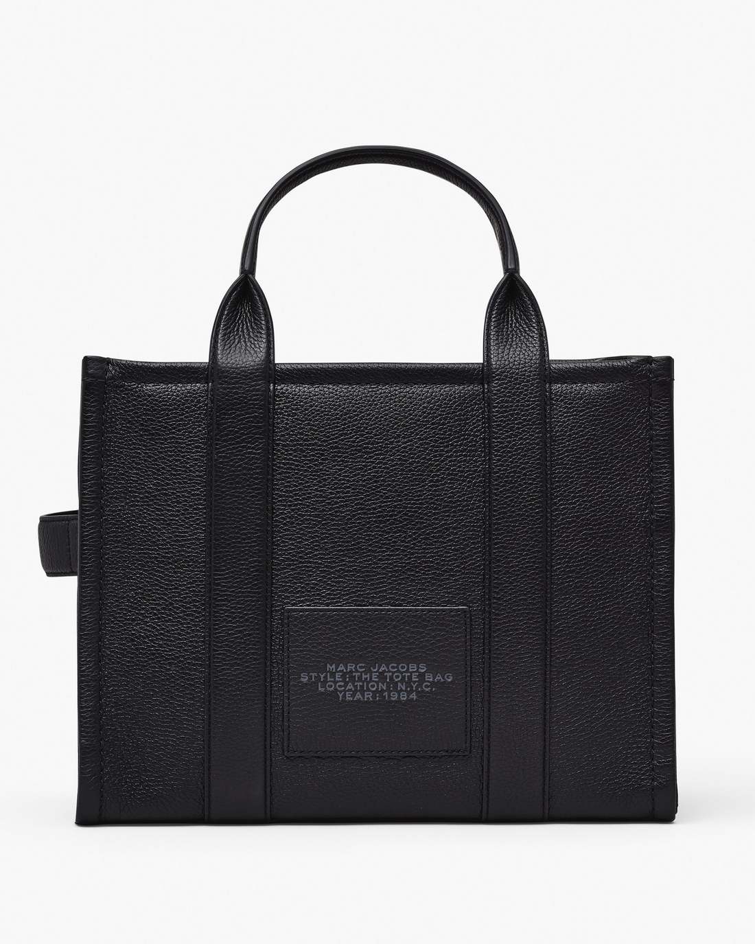 The Leather Medium Tote Bag Black