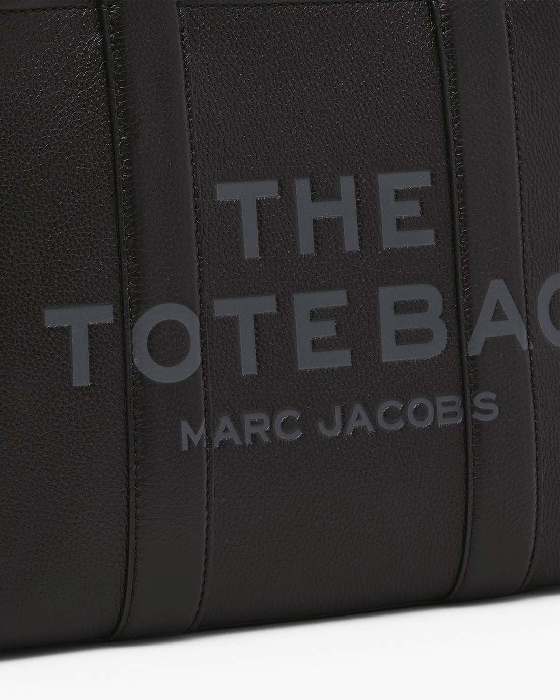 The Leather Medium Tote Bag Black