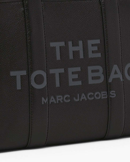 The Leather Medium Tote Bag Black