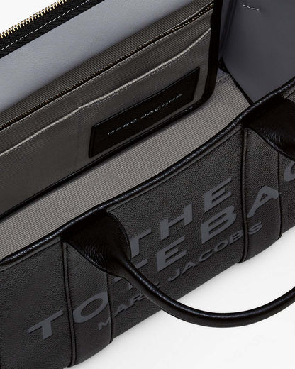 The Leather Medium Tote Bag Black