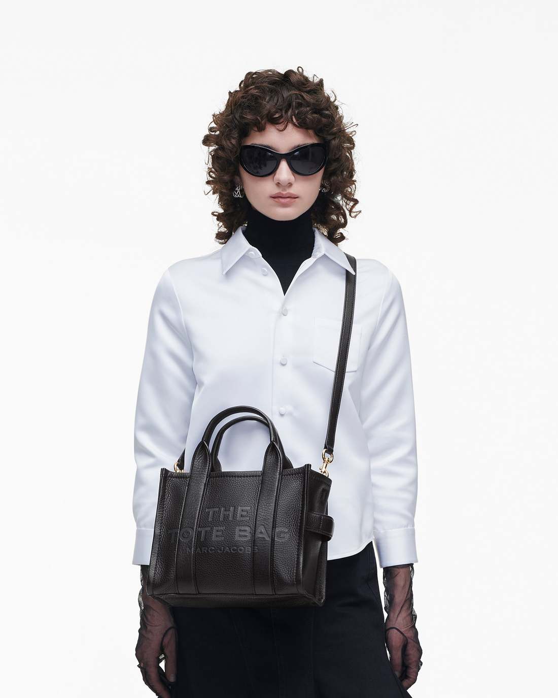The Leather Small Tote Bag Black