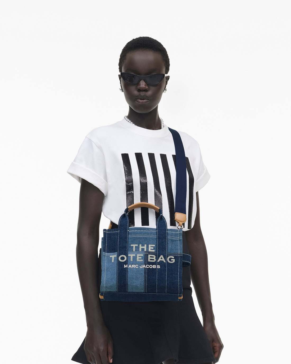 The Denim Small Tote Bag Blue Denim