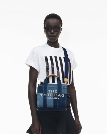 The Denim Small Tote Bag Blue Denim