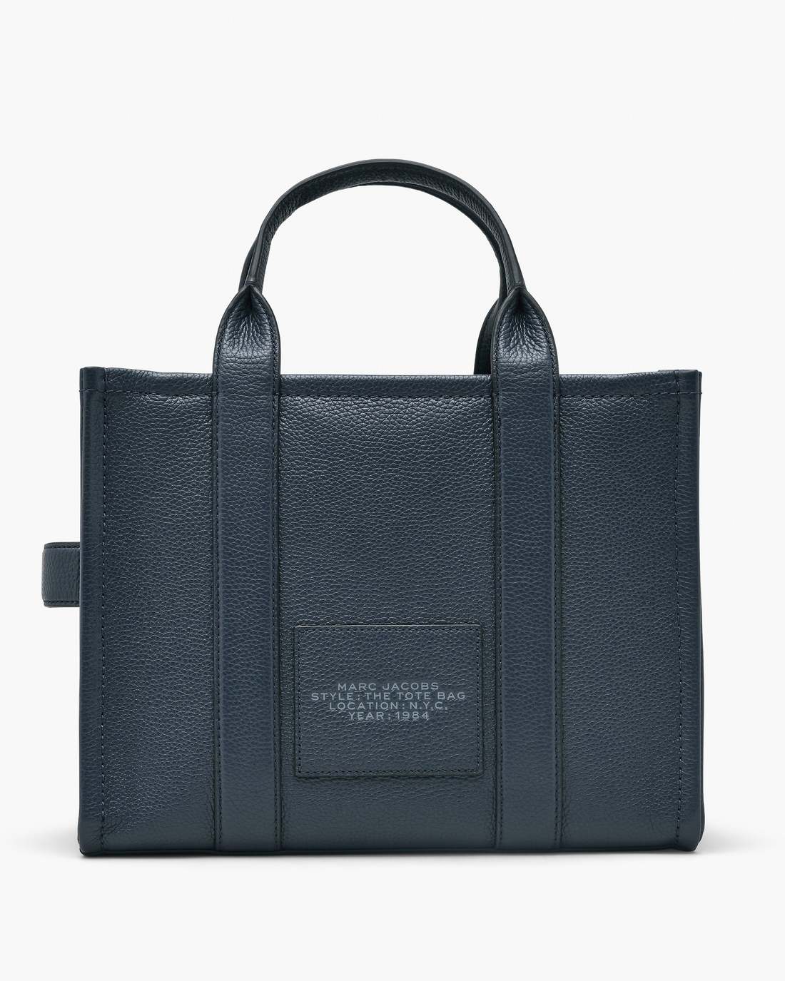The Leather Medium Tote Bag Blue Sea