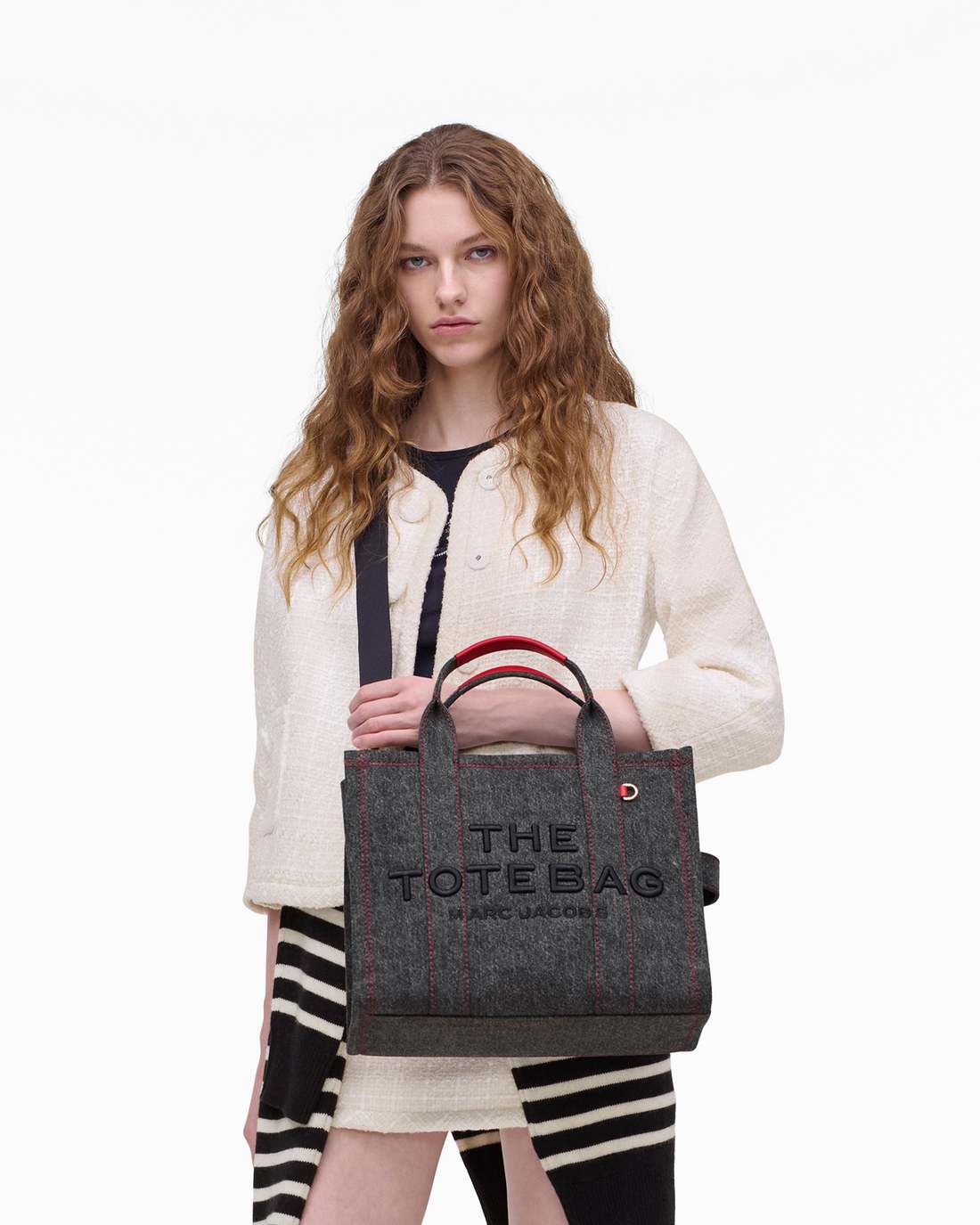 The Year Of The Horse Canvas Medium Tote Bag Black Multi