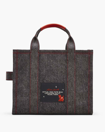 The Year Of The Horse Canvas Medium Tote Bag Black Multi