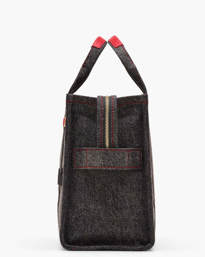 The Year Of The Horse Canvas Medium Tote Bag Black Multi