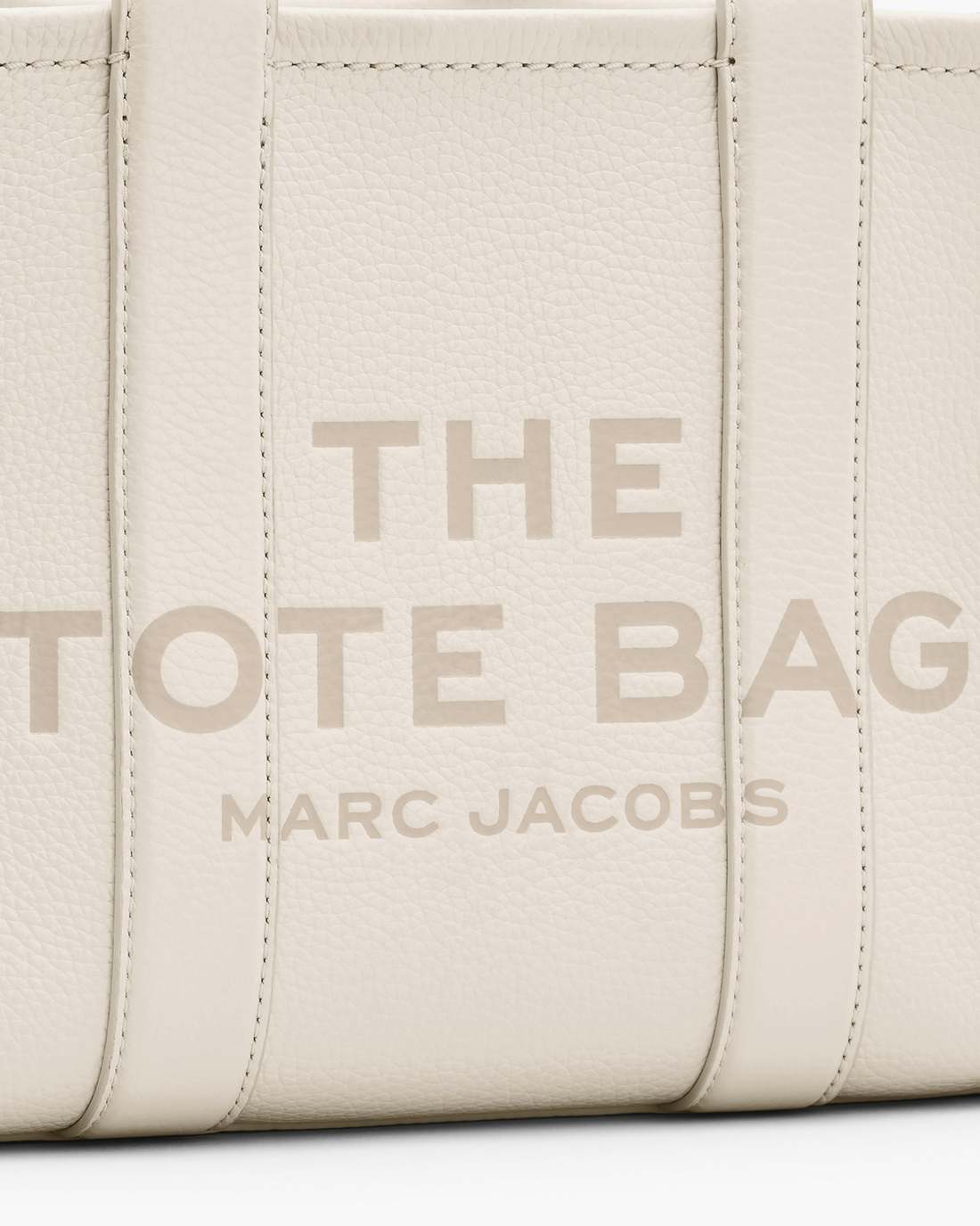 The Leather Small Tote Bag Cotton/Silver