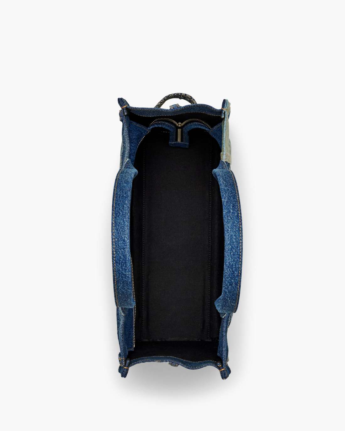 The Deconstructed Denim Large Tote Bag Indigo Multi