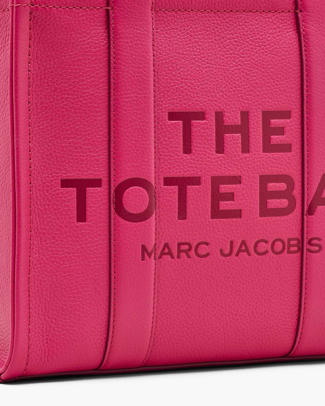 The Leather Medium Tote Bag Raspberry Pink