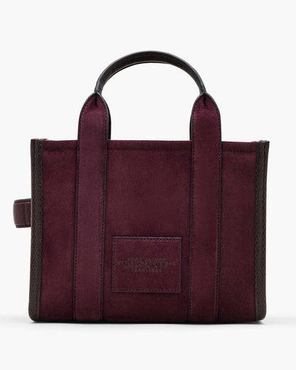 The Suede Small Tote Bag Dark Plum
