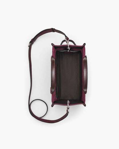 The Suede Small Tote Bag Dark Plum