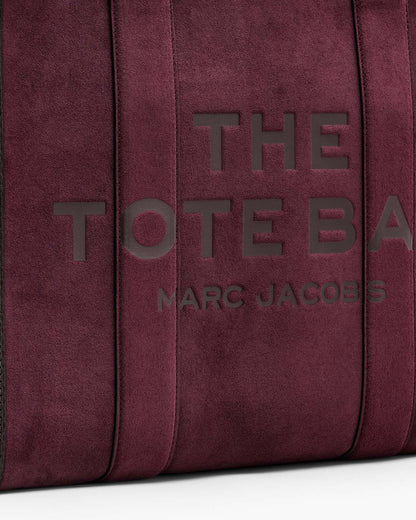 The Suede Large Tote Bag Dark Plum