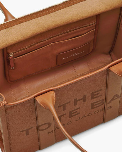 The Leather Large Tote Bag Argan Oil