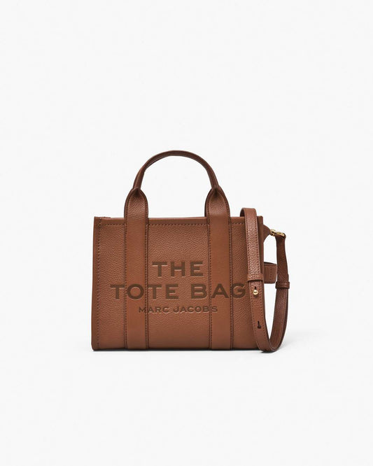 The Leather Small Tote Bag Argan Oil