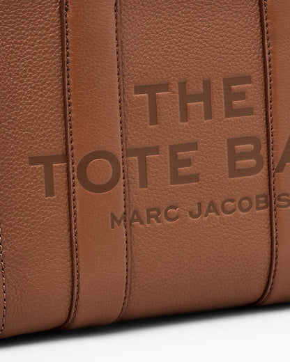 The Leather Small Tote Bag Argan Oil