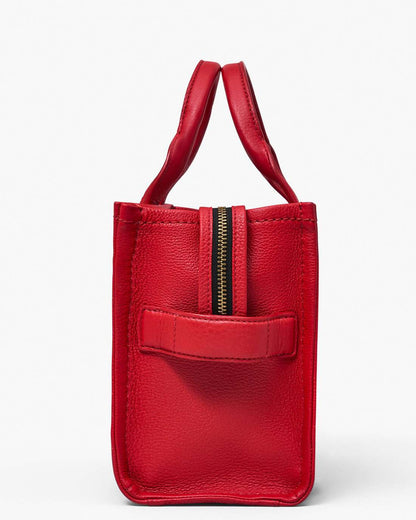 The Leather Small Tote Bag True Red