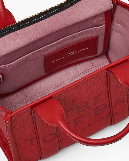 The Leather Small Tote Bag True Red
