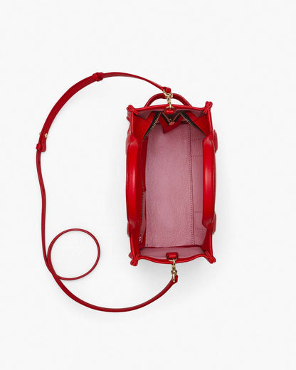 The Leather Small Tote Bag True Red