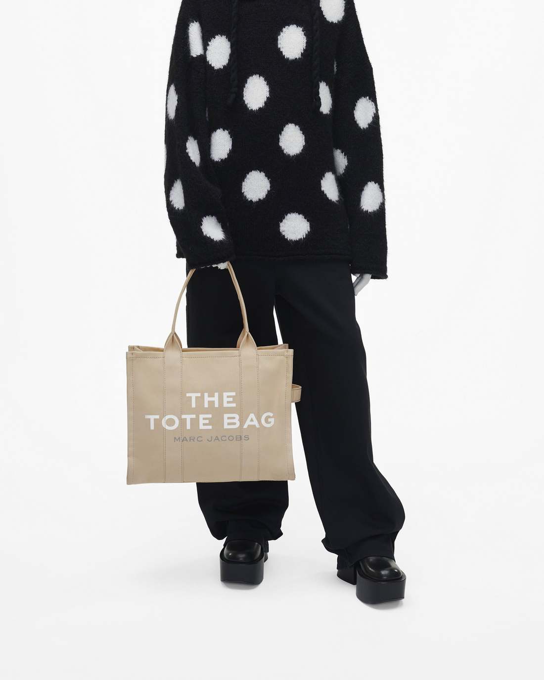 The Canvas Large Tote Bag Beige