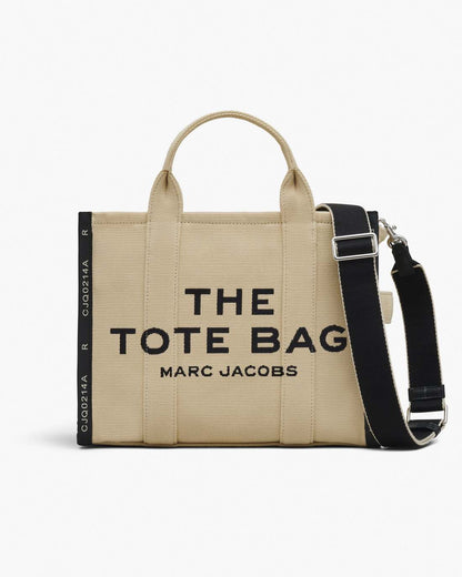 The Jacquard Medium Tote Bag Warm Sand