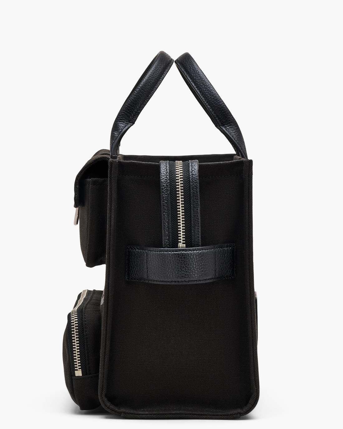 The Cargo Canvas Medium Tote Bag Black