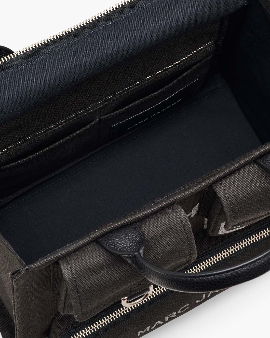 The Cargo Canvas Medium Tote Bag Black