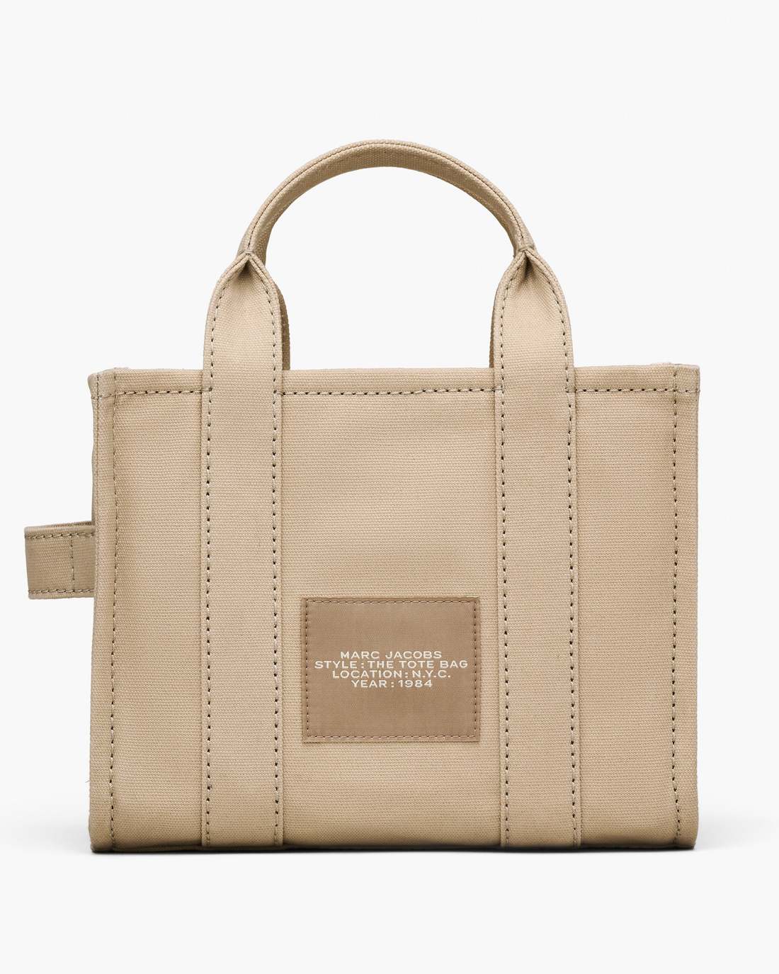 The Daisy Doodle Canvas Small Tote Bag Beige Multi