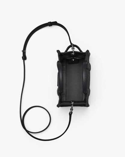 The Leather Crossbody Tote Bag Black