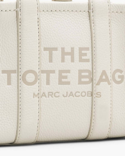 The Leather Crossbody Tote Bag Cotton/Silver
