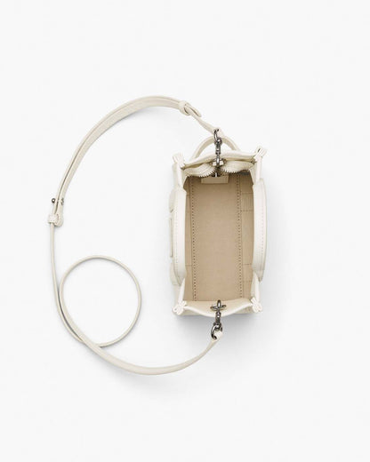 The Leather Crossbody Tote Bag Cotton/Silver