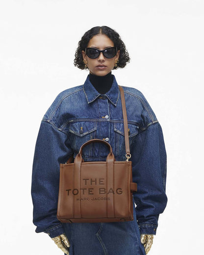 The Leather Medium Tote Bag Argan Oil
